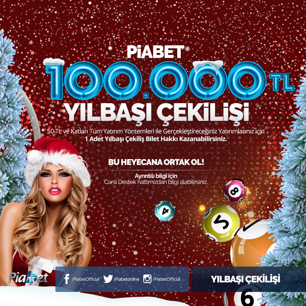 piabet 100.000 TL yılbaşı çekilişi piabet 100.000 TL yılbaşı çekilişi